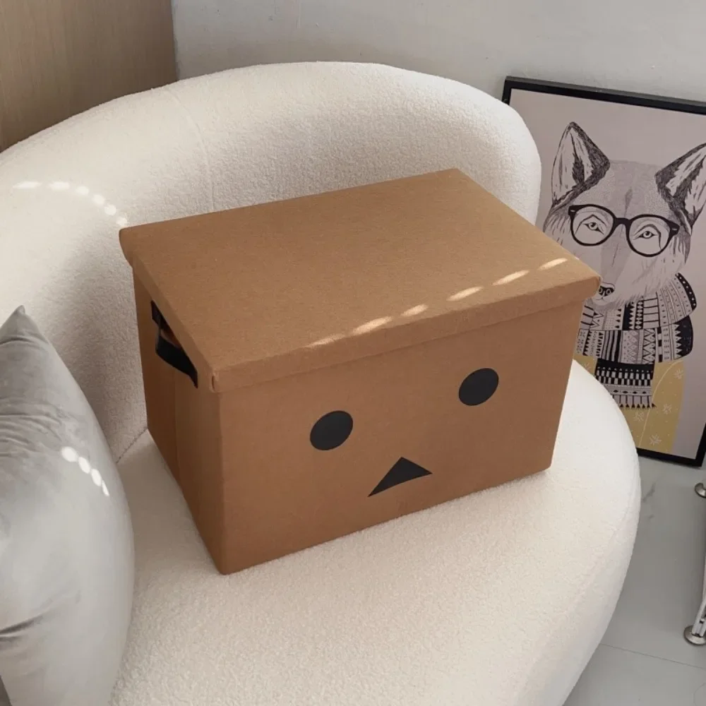 Foldable Car Storage Box with Lid, Dormitory Book Moving Storage Box, Office Outdoor Storage Box