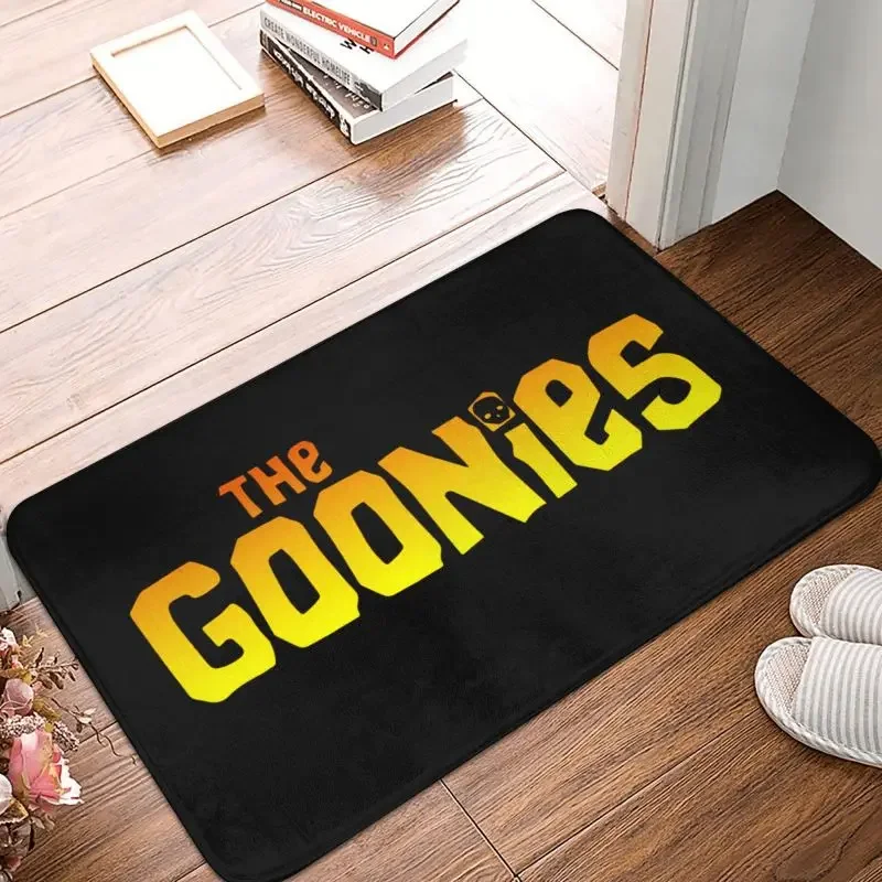 The Goonies Logo Doormat Non-Slip Entrance Kitchen Door Floor Mats Never Say Die Sloth Chunk Fratelli Skull Pirate  Carpet Rug