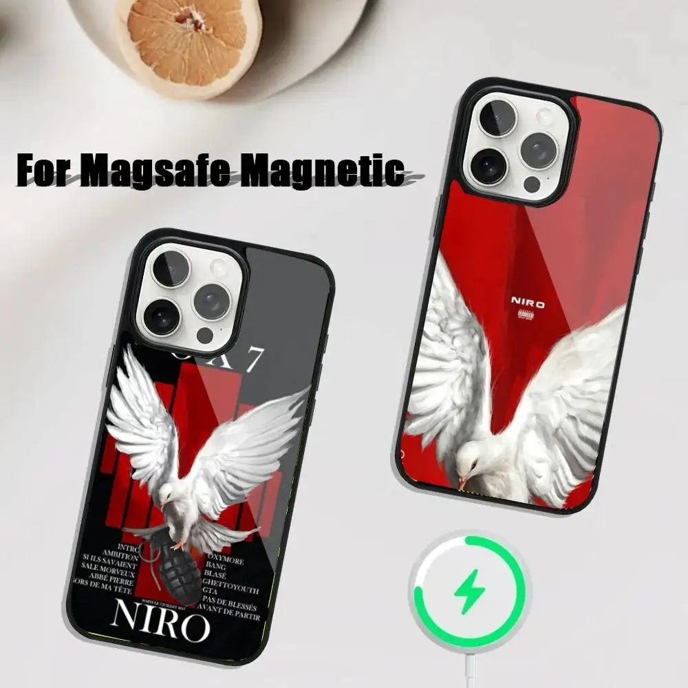 

N-NIRO O-OX7 Phone Case For iPhone 17,16,15,14,13,12,11,Pro,Max,Plus,Mini,SE4,E Magnetic Magsafe Wireless Charging