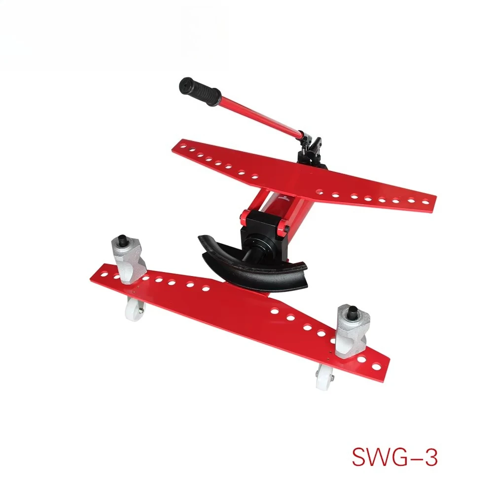 SWG-3 18ton1/2-3 Hydraulic Manual Copper Exhaust Tube Bender Round Pipe Bending Machine Pipe Bender Hydraulic
