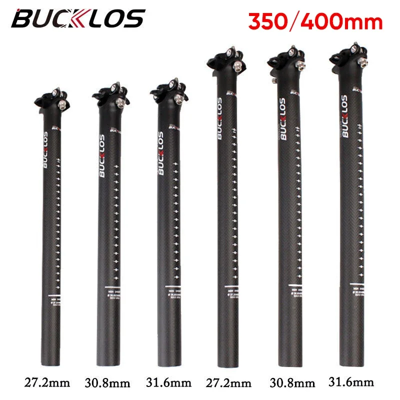 BUCKLOS Seatpost Bike Canote 27 2 Carbon Aluminum Bicycle Seat Post MTB Road Bike Seat Tube Seatpost for Brompton Bicycle Part