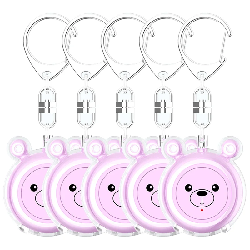 ABKQ-Портативный брелок для самообороны, мини-женский тип-C, перезаряжаемая защитная сирена с защитой от волка для детей пожилого возраста