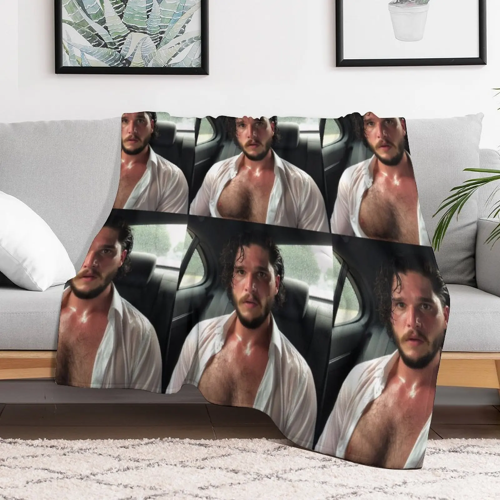 kit harington Throw Blanket Soft Hair Blankets