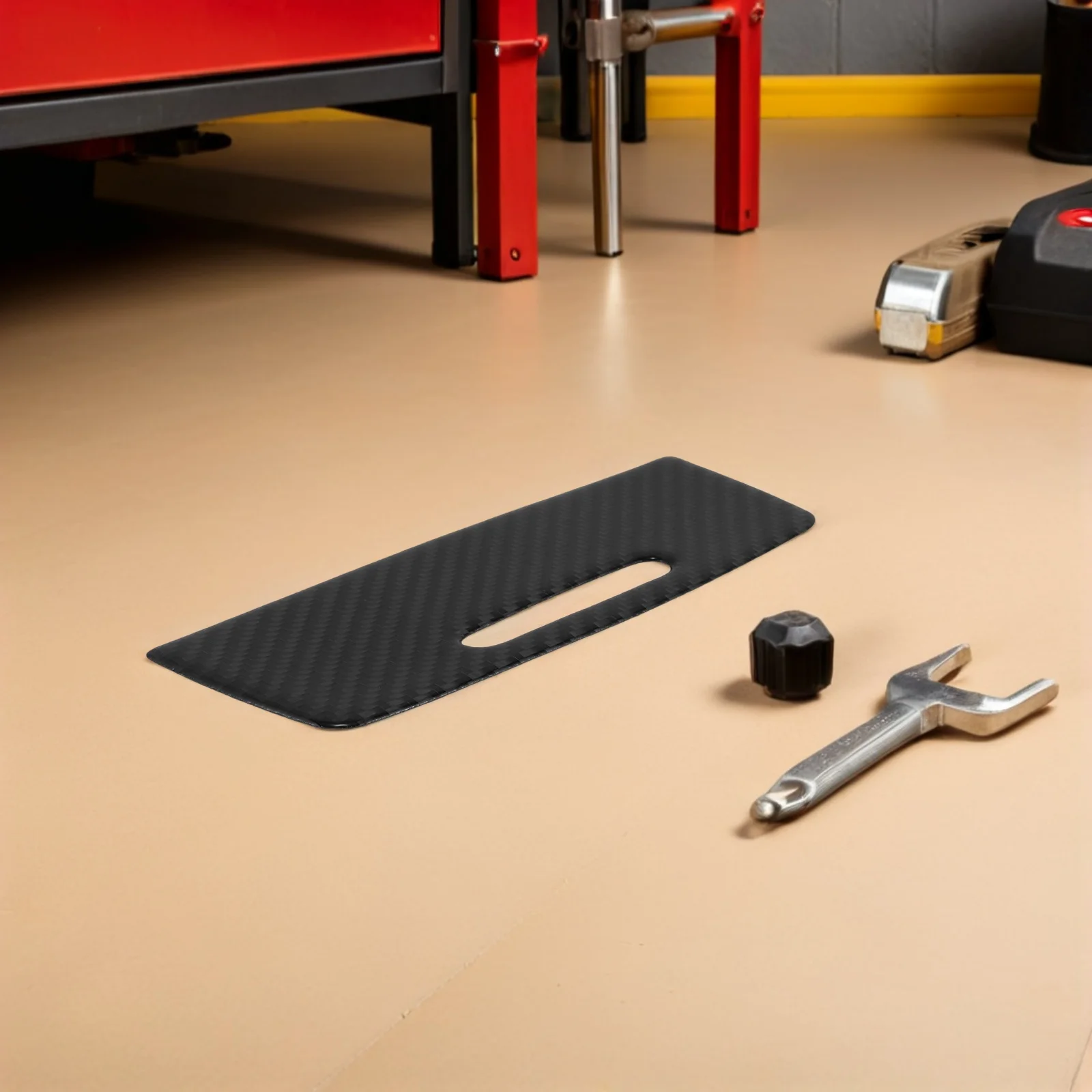 

Carbon Fiber Car Interior Trim Durable Dashboard Center Console Storage Box Panel Vehicle Decoration Organizing Dash Accessories
