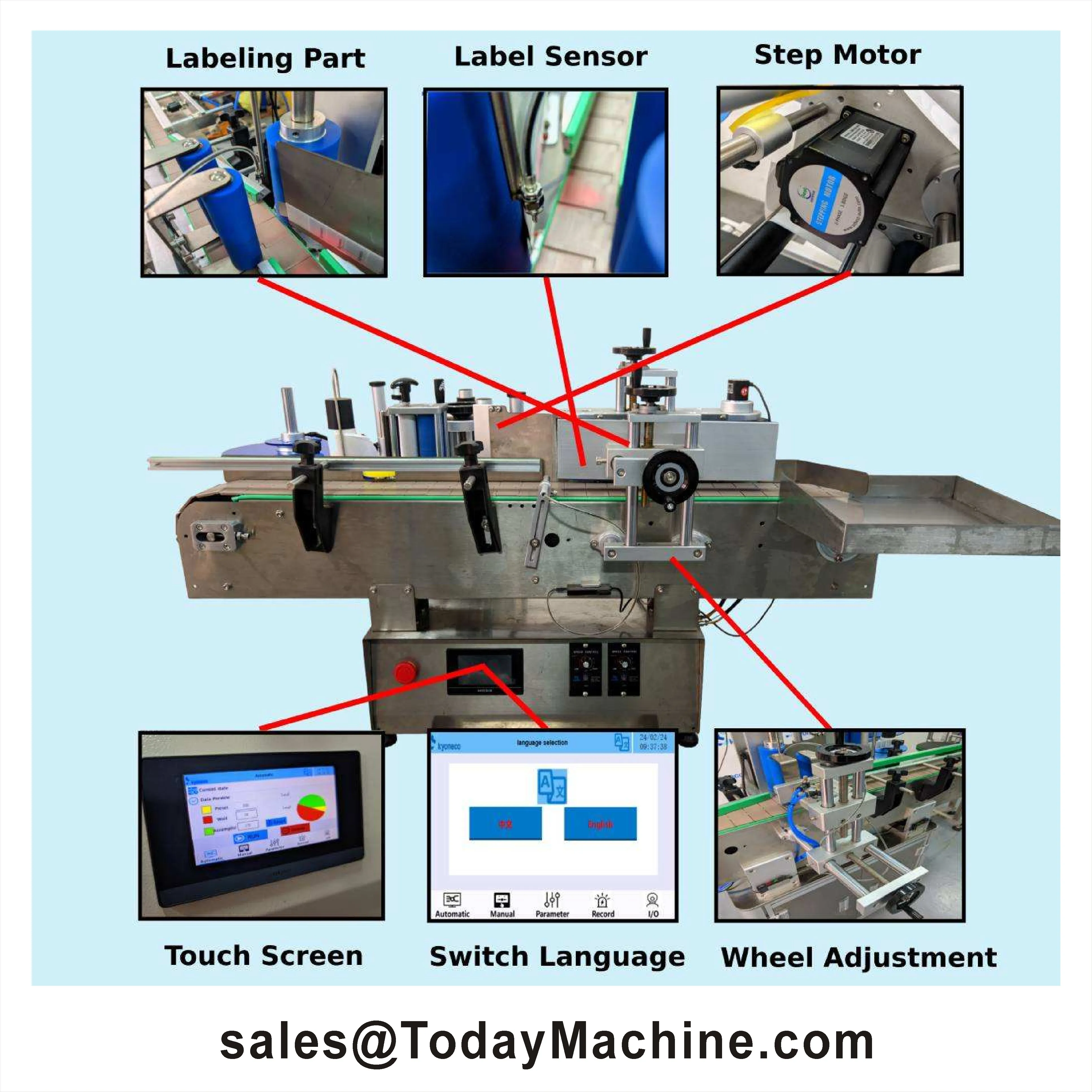 Small Bottle 10ml 15ml Perfume Bottle Labeling Machine High Speed Lotion Labeling Machine for Plastic Bottles
