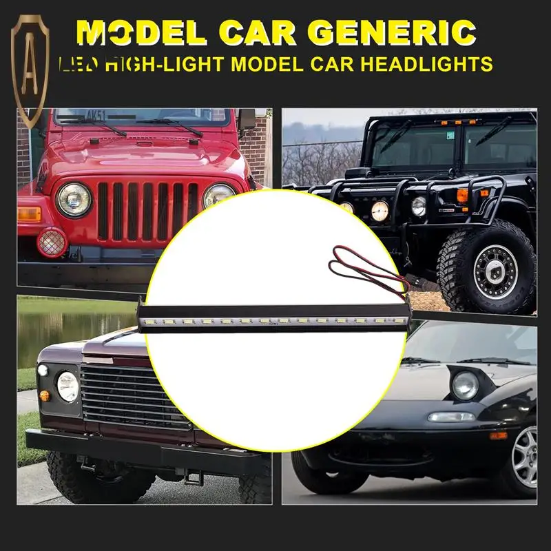 

AK51-RC Car Roof LED Light Bar Adjustable Mode For 1/10 Crawler SCX10 Wraith Capra TRX4 TRX6 CC01