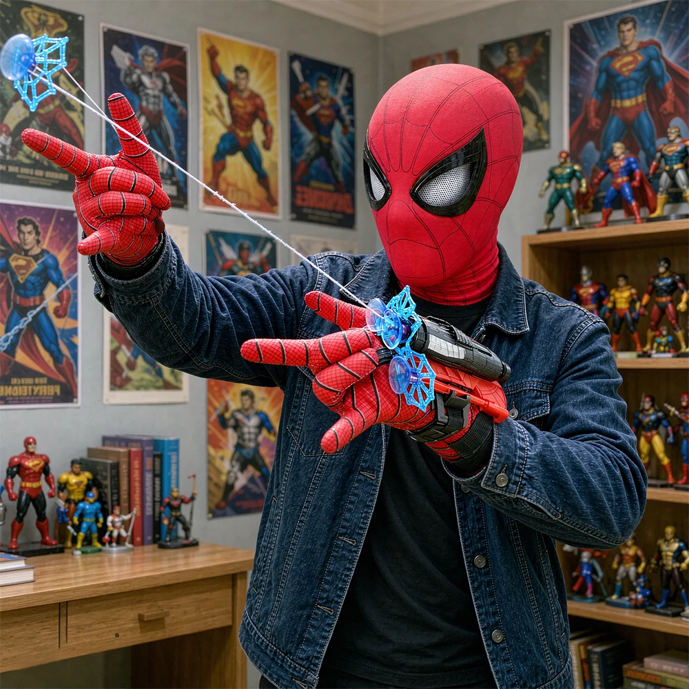 Miles Morales Spider-Man Cosplay Mask & Glove Set — detail image 8