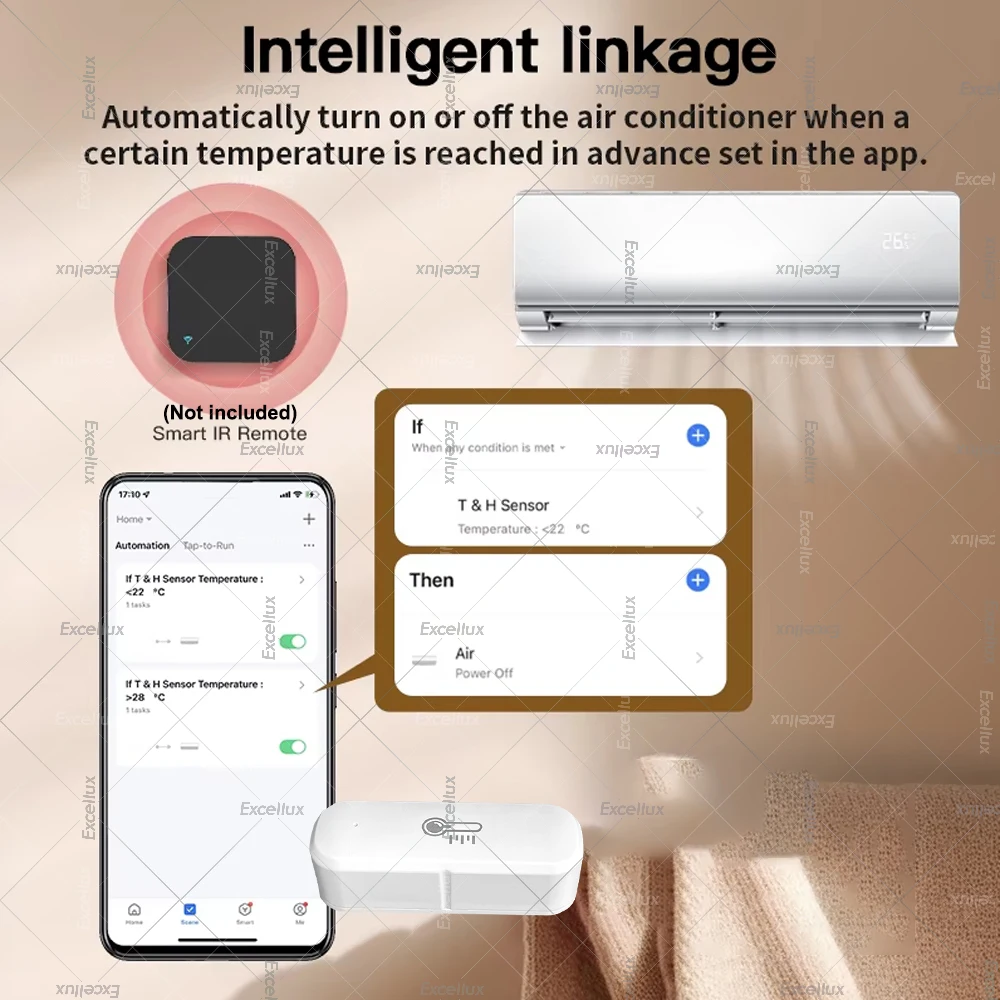 Zigbee 3.0 temperatuur- en vochtigheidssensor binnenthermometer hygrometer monitoring werkt met Home Assistant Alexa Google Home