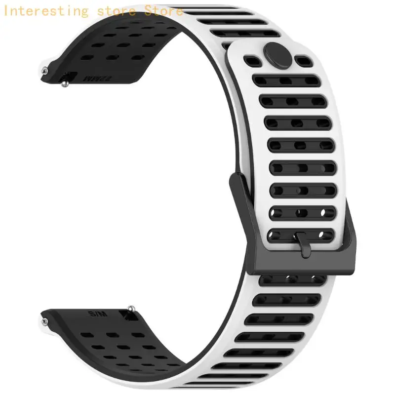 Fast Release Sport Silicone Wristband For 22mm Models Lightweight Waterproof Straps Adjustable Length Fashion Accessory 55KC