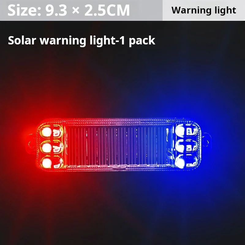 Car solar warning flash light electric car anti-rear-end light flash free wiring car breathing rear taillights