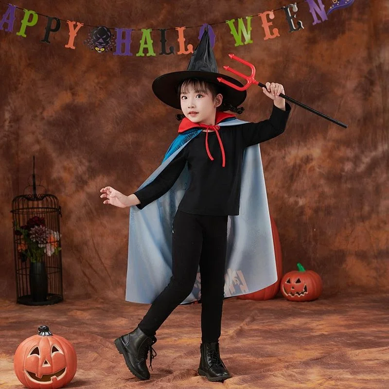 Loween – Robe de spectacle pour enfants, Costume de scène traditionnel chinois avec chapeau, printemps 2025, aucune marque enregistrée