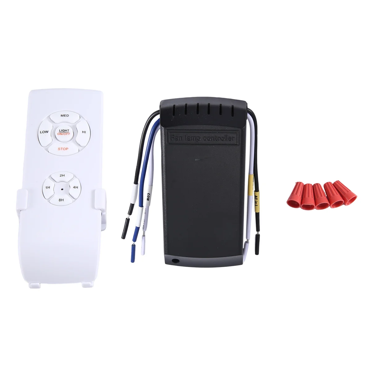 Kit de Control remoto Universal para lámpara de ventilador de techo, interruptor de ajuste de sincronización, receptor transmisor de velocidad del viento, CA 110V