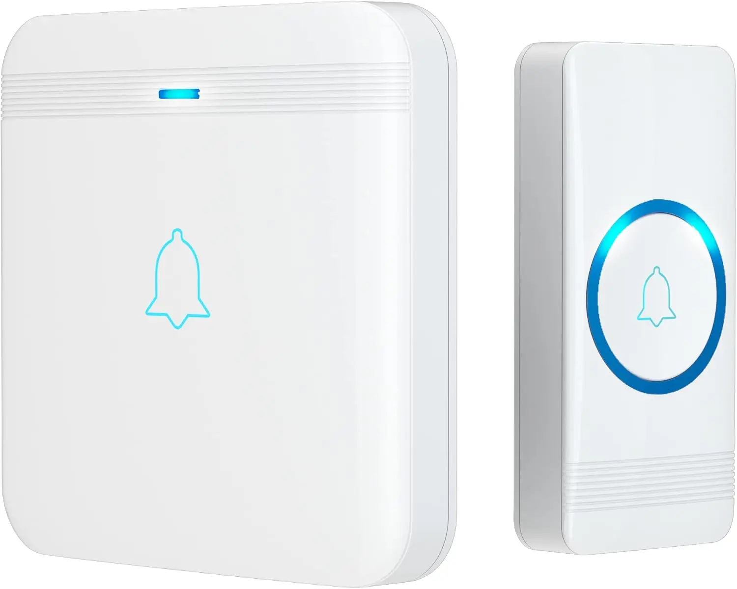 

Беспроводной комплект дверного звонка с радиусом действия 1300 футов, 52 мелодией, водонепроницаемым корпусом и светодиодной вспышкой для домашней безопасности