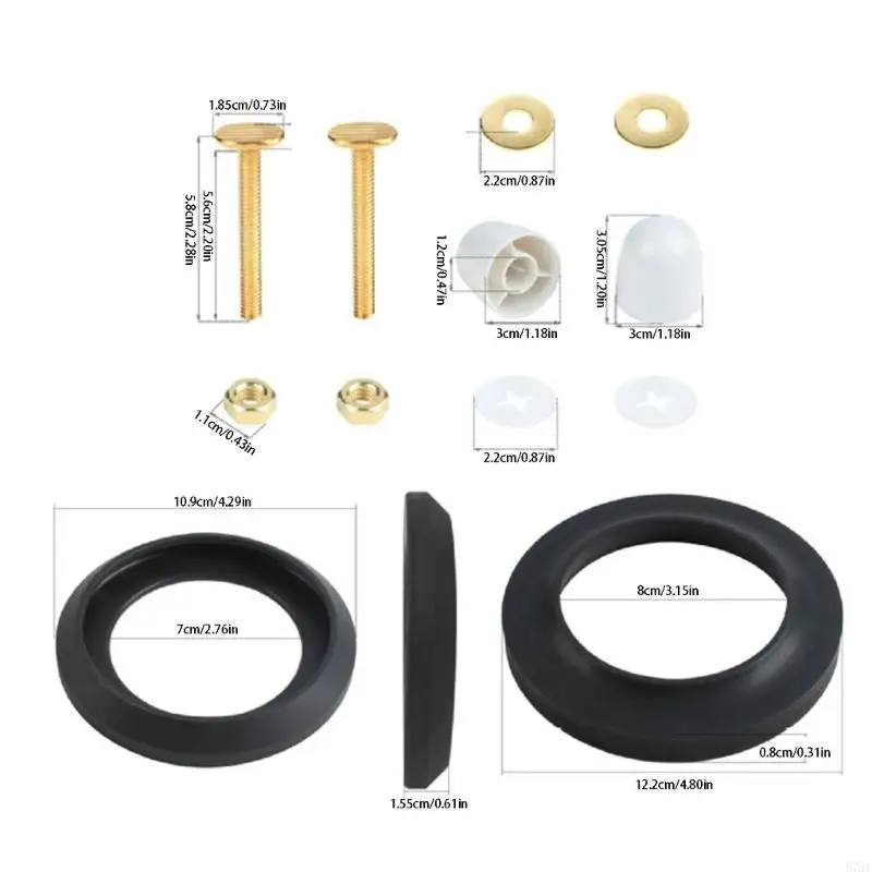 M76E Silikondichtungs- und Hardware-Set für die Toilettenwartung Wohnmobil, 2 Dichtungsteile für 34120 Toilettenreparatur und – Detail 6