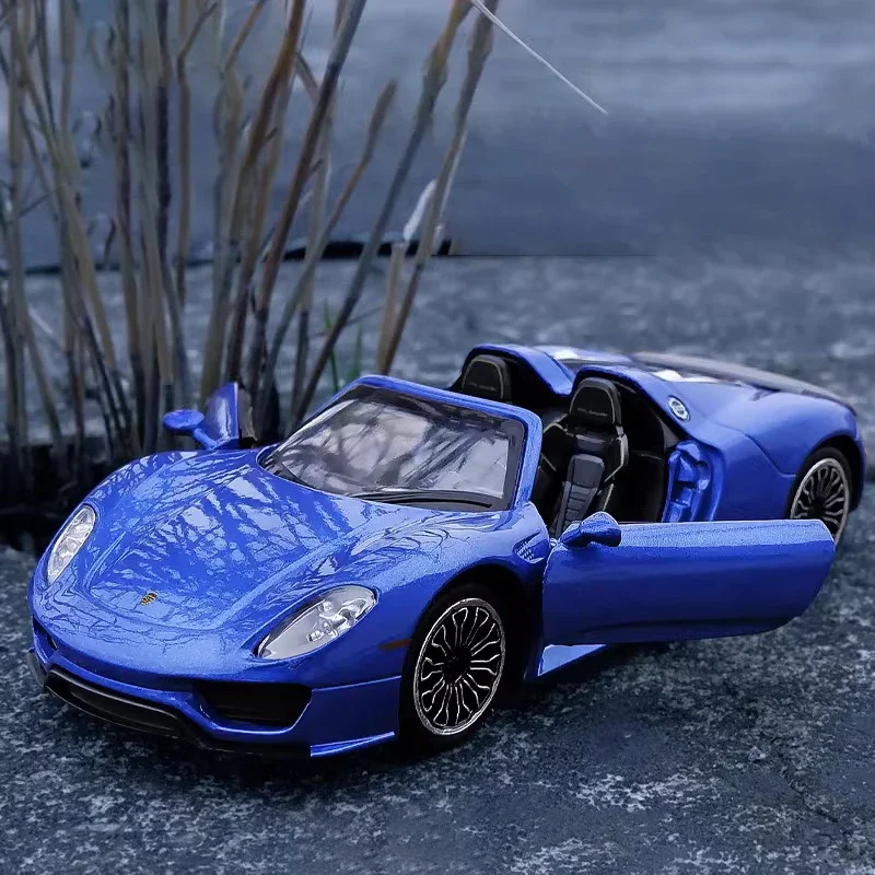 

1:32 Porsche 918 Spyder Supercar литой автомобиль и игрушечные автомобили Модель автомобиля Миниатюрная модель автомобиля в масштабе