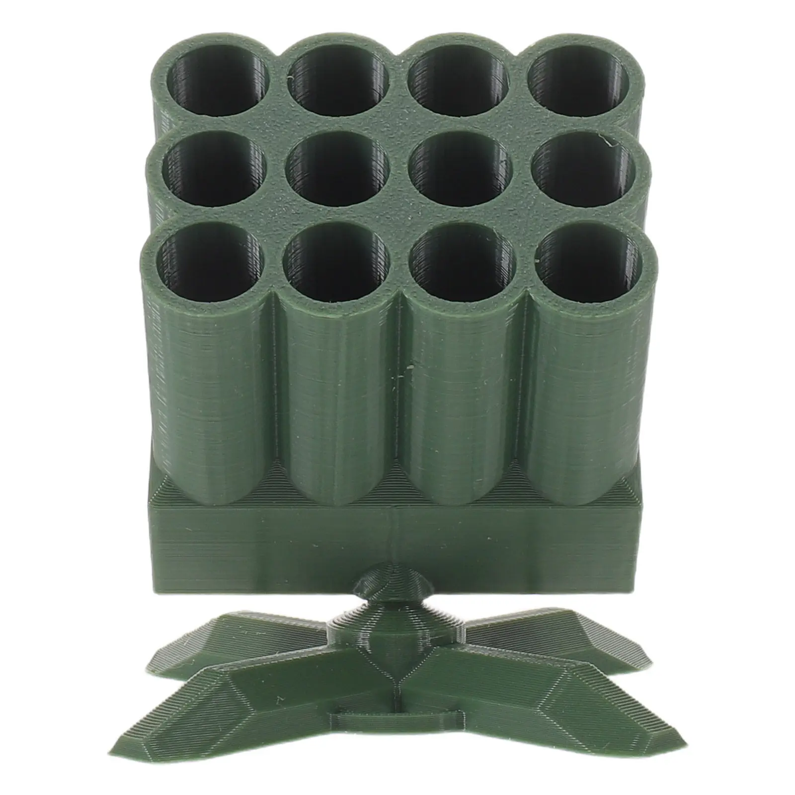 12 Battery Organizer Storage Box Rotating Aa Aaa Battery Holder Case Rack Pen Desktop Office Stationery Organizer