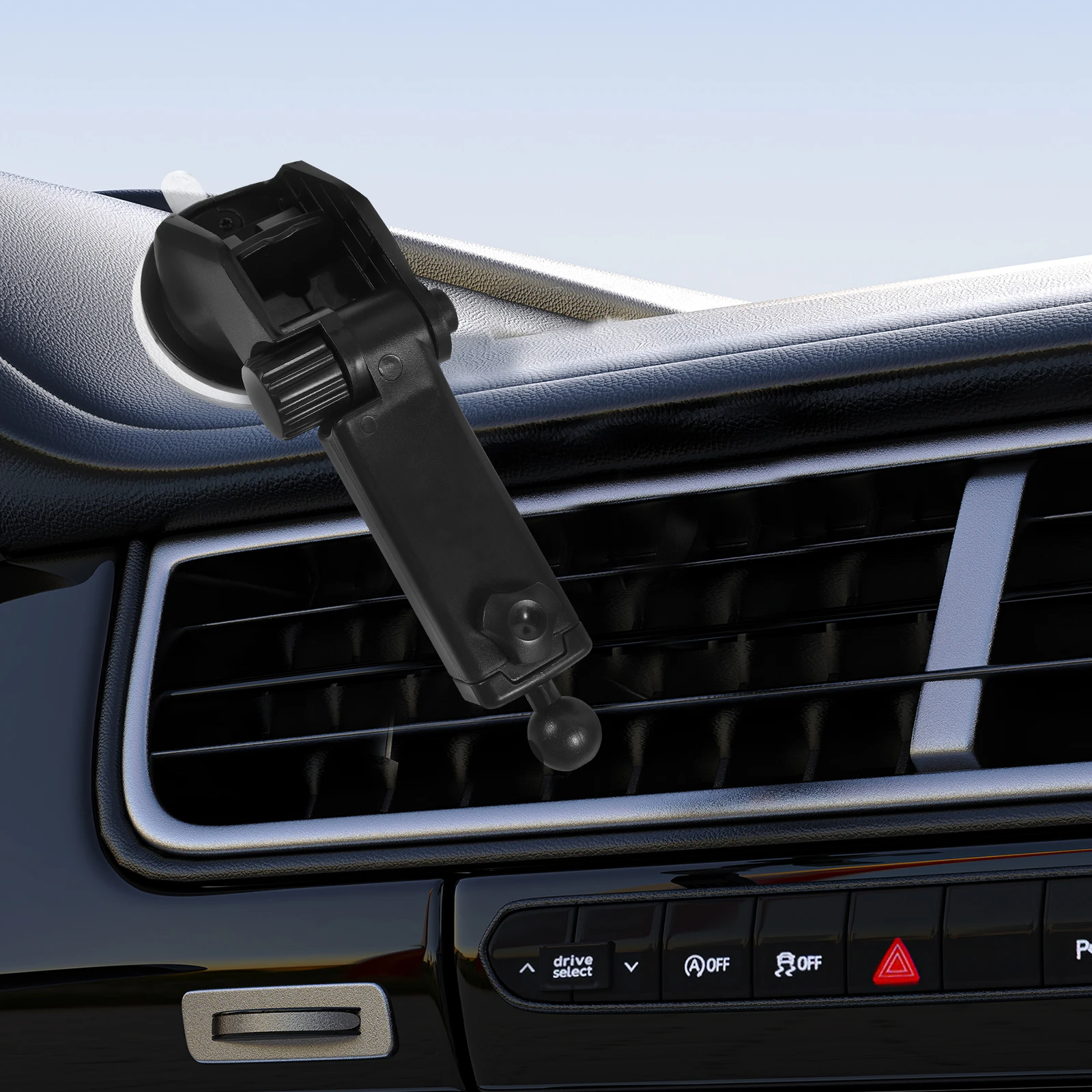 

Suction Cup Dash Camera Holder 360 Degree Rotatable Adjustable Length Car Accessory for 17mm and Below Devices