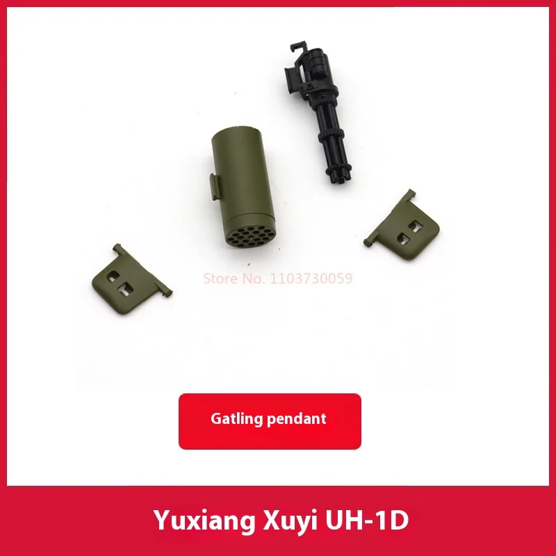 Accessoires d'hélicoptère Yuxiang F07v Uh-1d Huey, fusélisation, aile arrière, moteur, train d'atterrissage, hélice, rotor de queue, unité de gouvernail