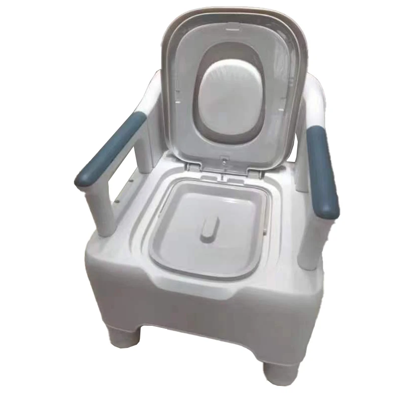 2024 elderly care products move able Toilet Seat Patient bath portable plastic commode chair for senior