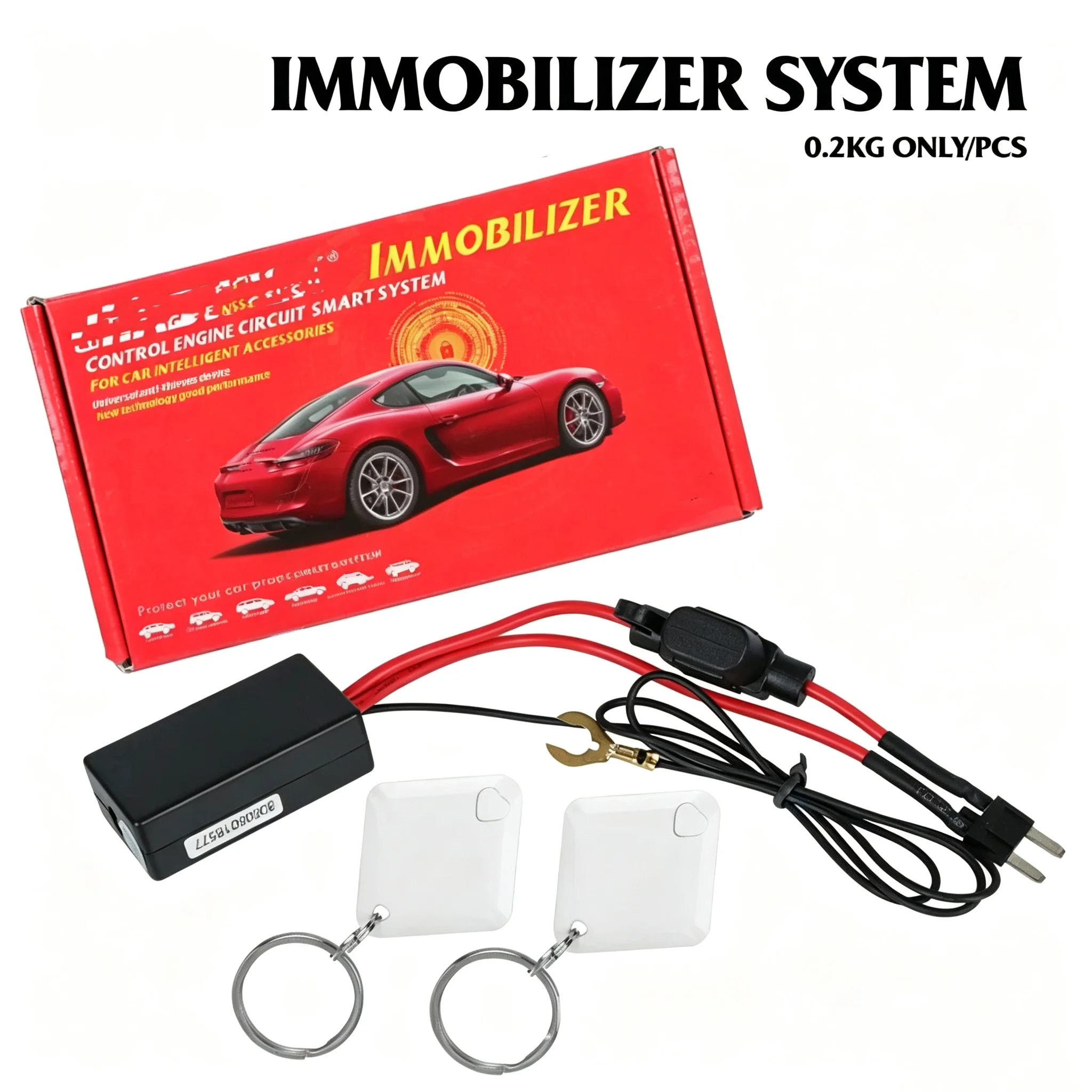 Car Immobilizer Anti-theft Device 12V Wireless Anti-robbery System Car Security Device for Car Motorcycle