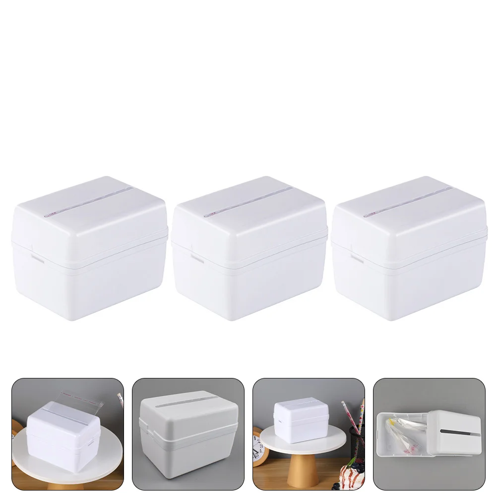 3 Sets Cake Boxes Money Party Supplies Surprise Birthday Props Counter Pulling Making Mold Decoration Out Kit White