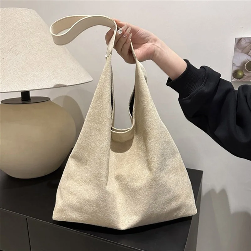 Large Capacity Tote Bag Women\'s New Trendy Shoulder Bag Simple and Versatile Commuter Bag Fashion Trendy Student Classroom Bag