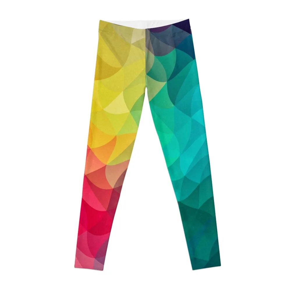 Abstract Color Wave Flash Leggings active wear gym womans sportswear for gym Womens Leggings