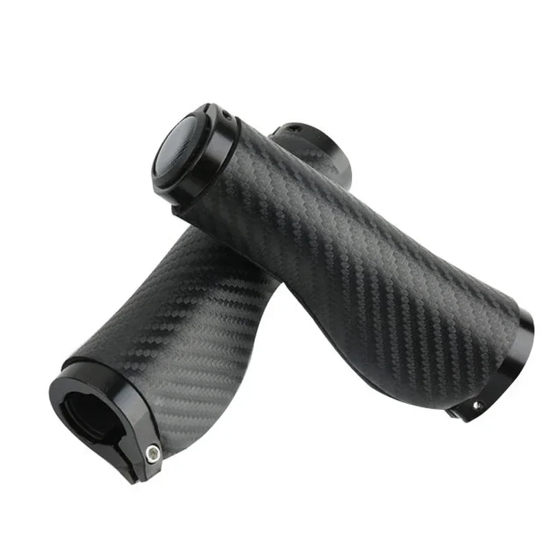 Bilateral Locking Cycling Equipment Bicycle Carbon Pattern Meat Ball Handle Cover Mountain Bike Grip