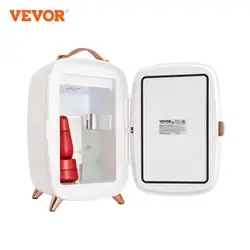 VEVOR-Mini refrigerador de cosméticos de 6L, refrigeración eléctrica de una sola puerta, mantiene la máscara de enfriamiento, bebidas para uso doméstico en dormitorio y coche