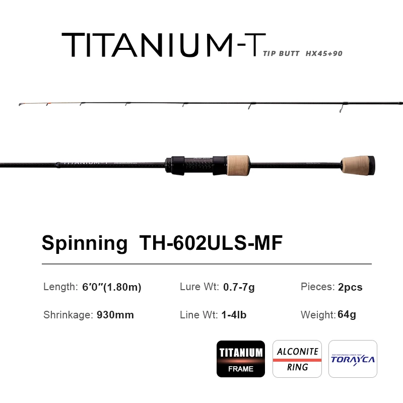 PURELURE TITANIUM-T XUL BFS ロッド 0.5-6g ベイトウェイト 5FT 6FT
