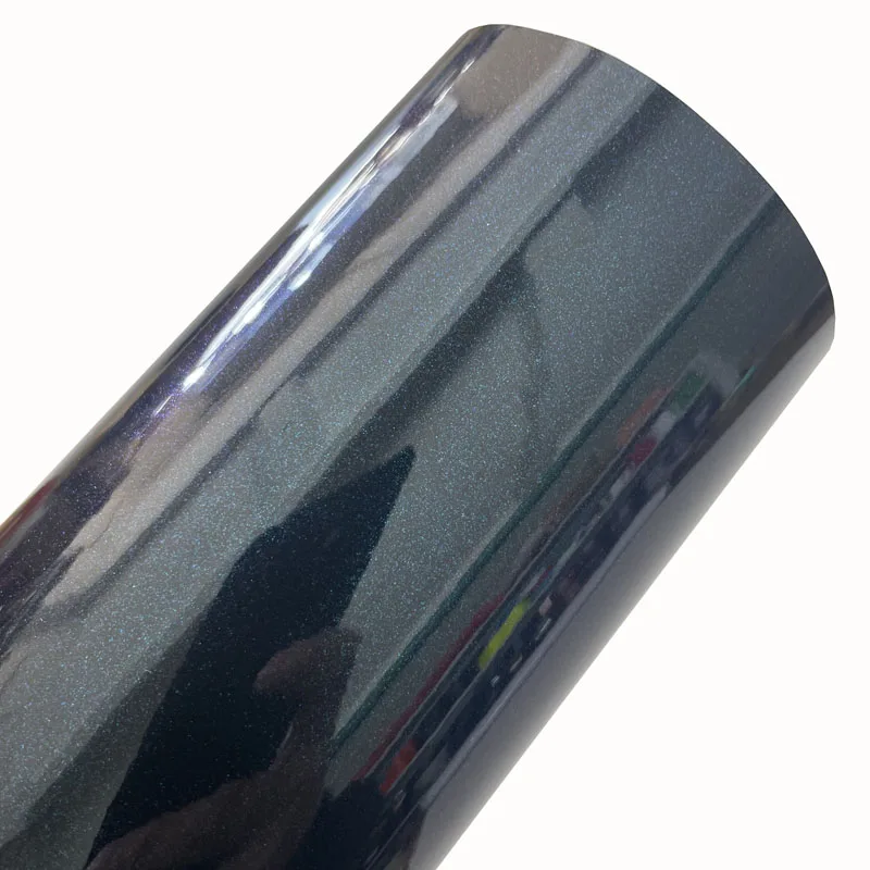 

Highest Quality Glitter Sparkle Gloss Midnight Blue Ghost Metallic Car Vinyl Wrap Film Roll with Air Release