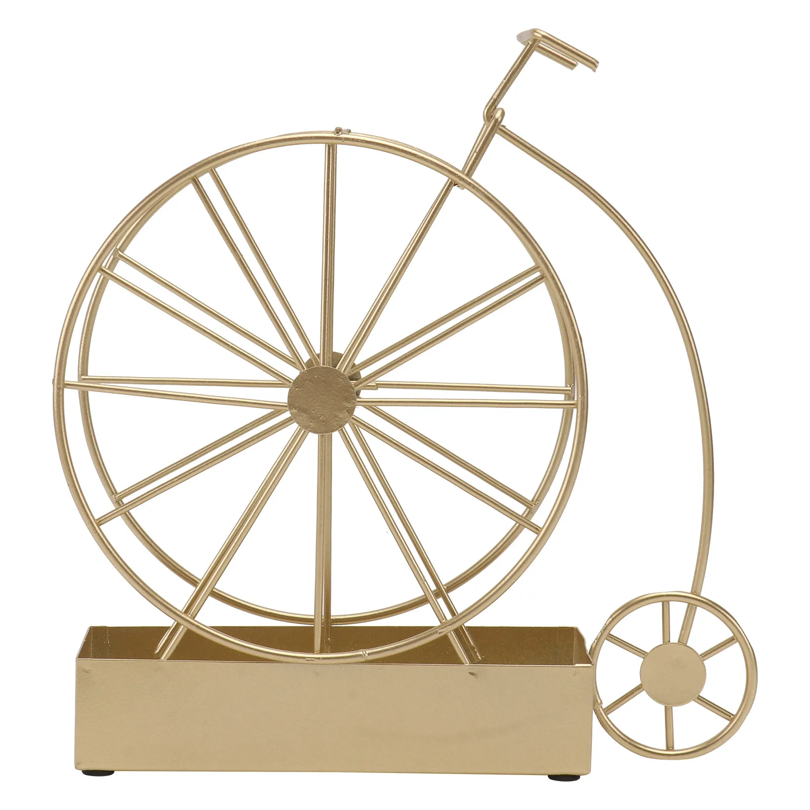 

1 шт. Золотистая подставка в форме велосипеда для использования в помещении и на улице, держатель для москитных спиралей, декор для велосипеда, аксессуар для ароматерапии