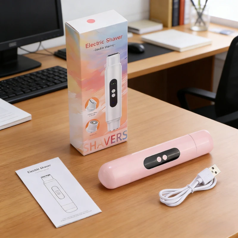 新しい家庭用ポータブル電気シェーバー、男女兼用ヘアトリマー、脇毛除去マシン、全身用電気シェーバー