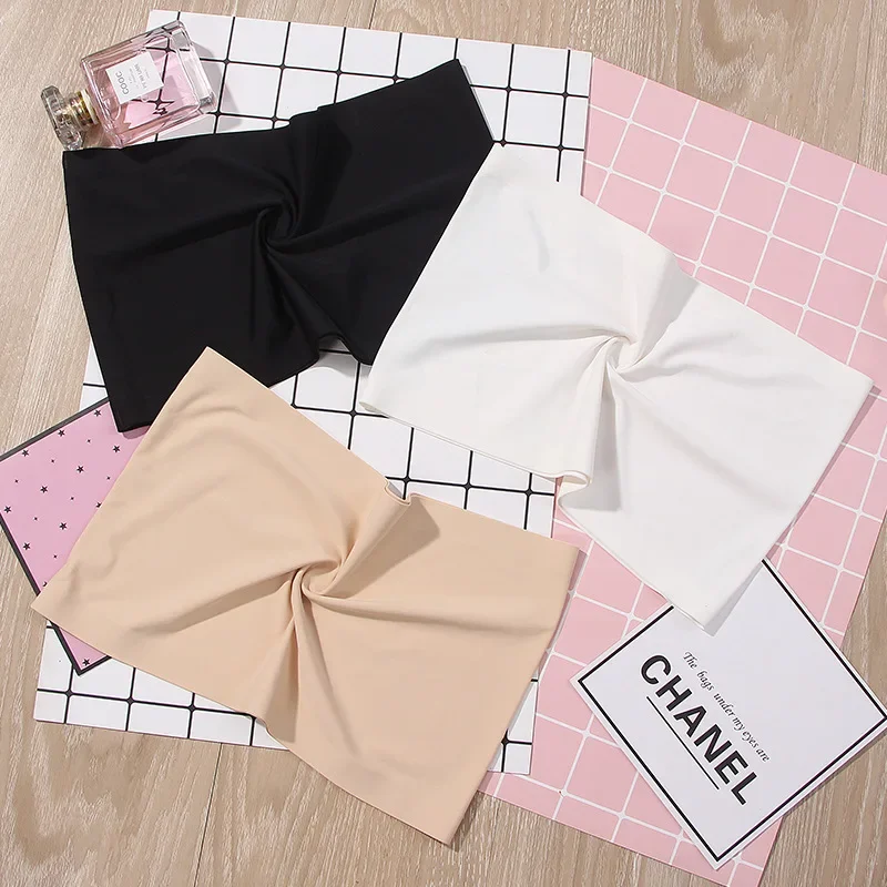 قطعة واحدة الصيف مثير أنبوب القمم النساء حمالة رفع البرازيلي الملابس الداخلية الحرير الجليد رقيقة سلس كلمة حبال أسود أبيض Bralette أعلى