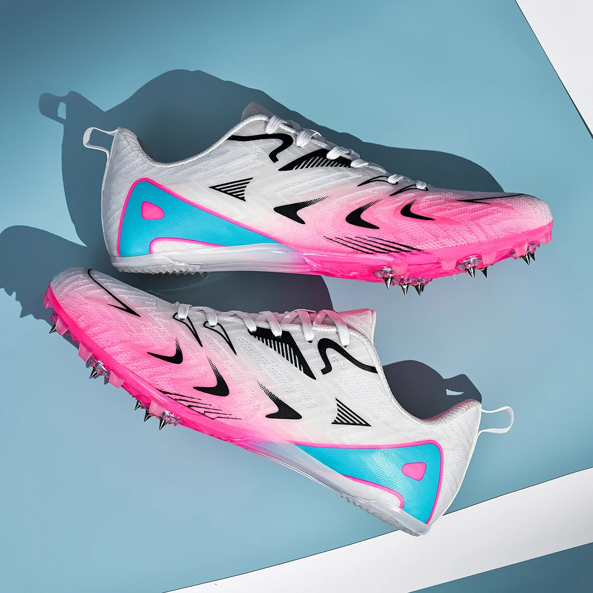 Men Women Track Spike Professional Running Sprint Shoes Soft Field Non Slip Athletic Nails Race Racing Long Jump Light weight