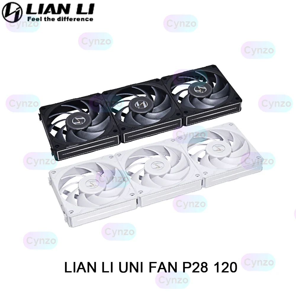 Ventilador LIAN LI UNI FAN P28 120 PWM con flujo de aire descompromiso y presión estática para refrigeración por aire y refrigeración por agua de carcasa de PC