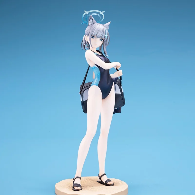 

Cute Anime Girl with Wolf Ears Swimwear Figure Collectible Model Doll Illustration Handmade Artwork Decoration