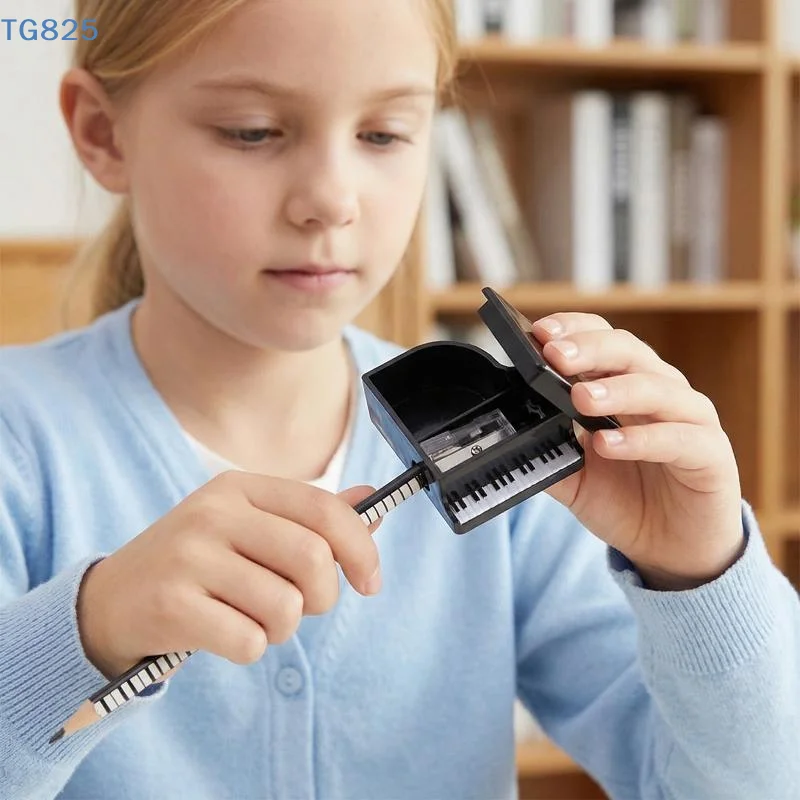 【AN】【SA】1/3/5Pcs Creative Music Stationery Gifts Cute Cartoon Piano Shaped Pencil Sharpener For School Office Supplies