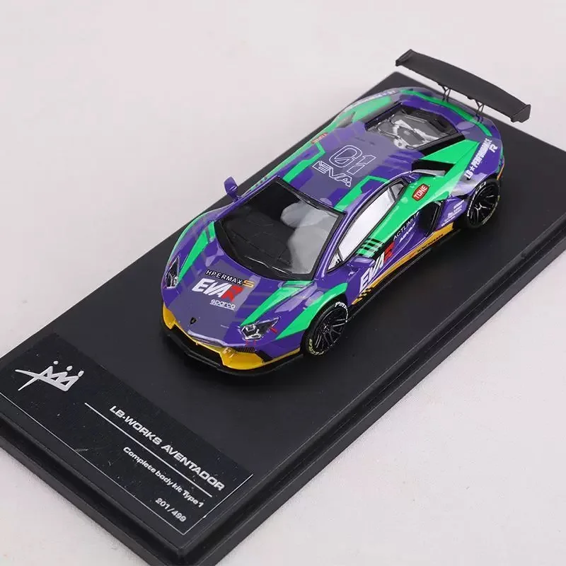 MODELE KOLEKCJONERSKIE KING MODEL 1:64 Lamborghini LP700 LB wide-body, odlewany model samochodu ze stopu, zabawka dla chłopców, ozdoba kolekcjonerska dla dorosłych.