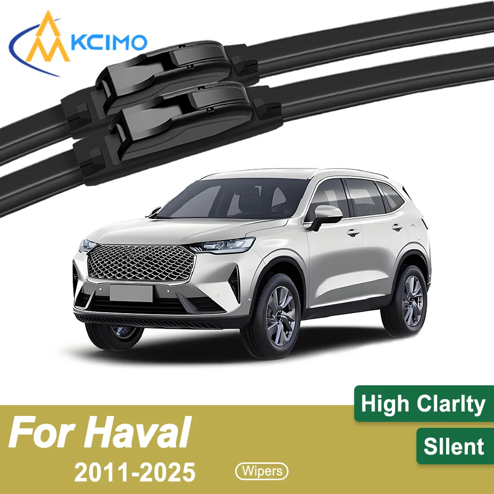 

Premium Rubber Durable Silent Windshield Wiper Blades 2pcs for Haval H6 2011-2025 Front Wiper Blades Set