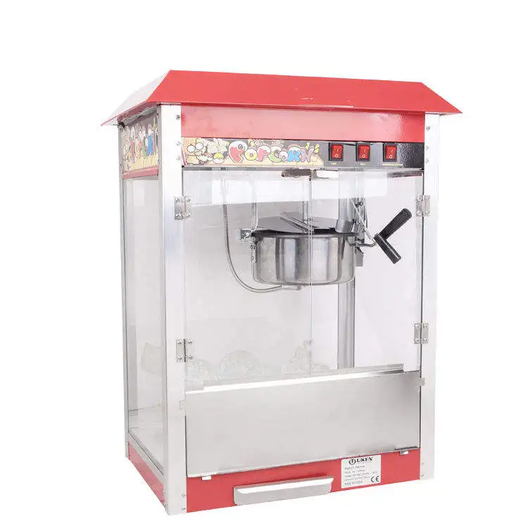 Commercial Popcorn Maker Machine with Stainless Steel Pot 220v New Condition for Corn Processing