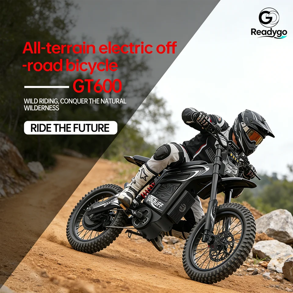 Readygo EKXBike BIBUFF GT600 Off-Road E-Bike 85Kmh 7500W Brushless Motor 72V30AH Lithium Battery E-Bike Adult Electric Motorcycl image 2