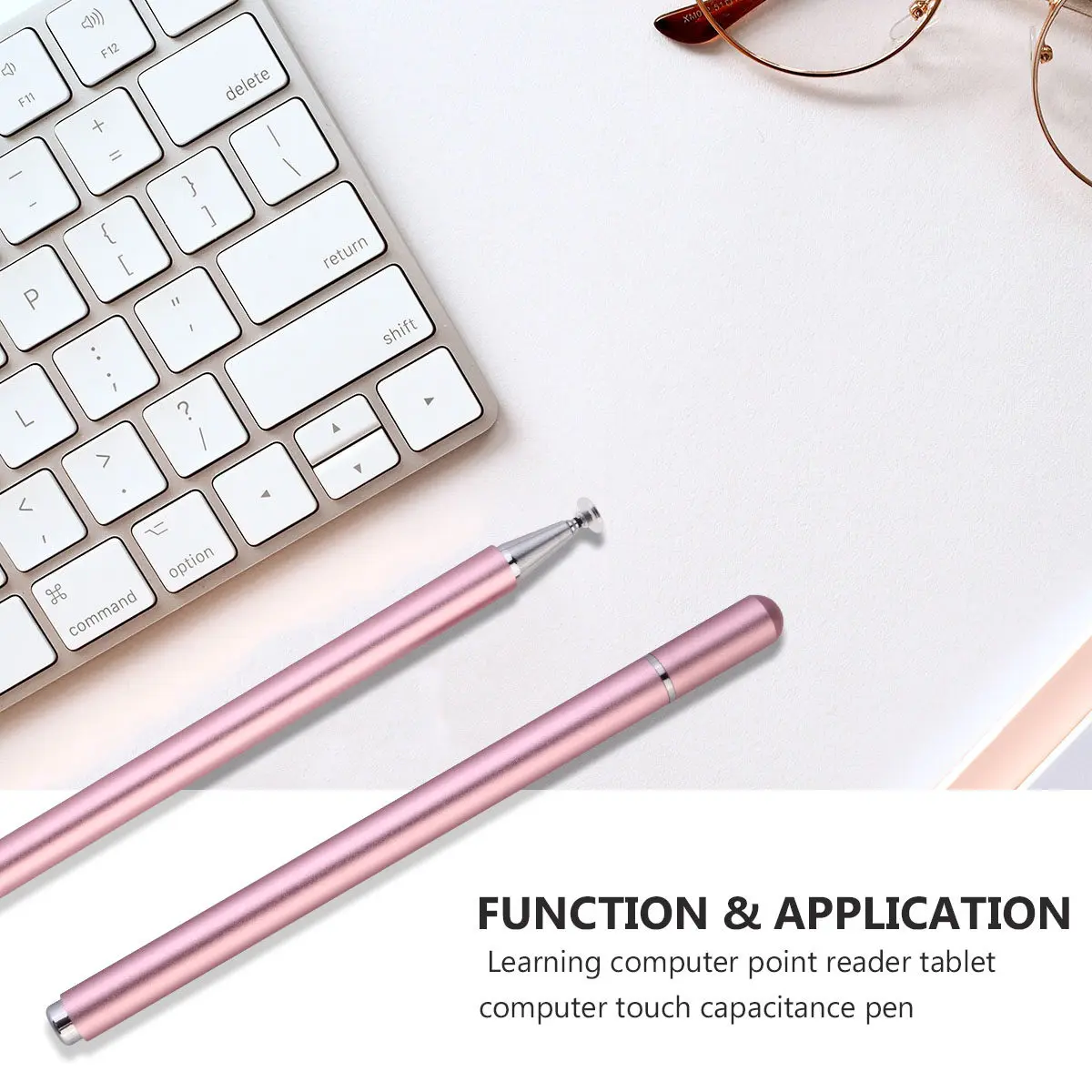 1Pcs Point Reading Machine Tablet Computer Magnetic Capacitive Stylus Gold Compact Portable for All Touch Screen Cell