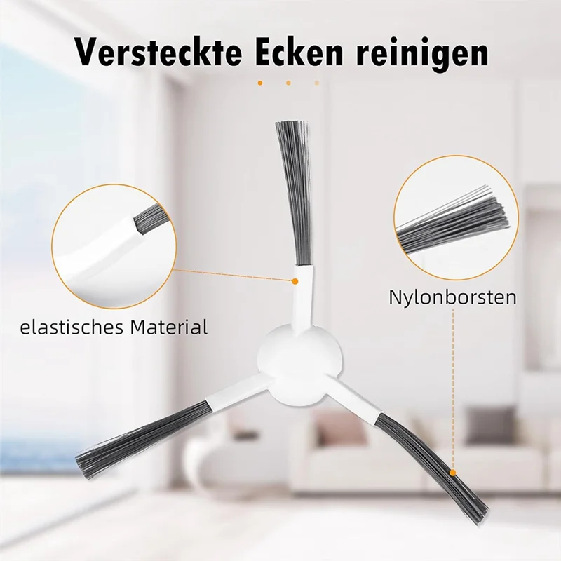 1Set Replacement Accessories For Dreame L20 Ultra / L20 Ultra Complete Robot Vacuum Cleaner,Main Brush, Dust Bags, Mop Cloth