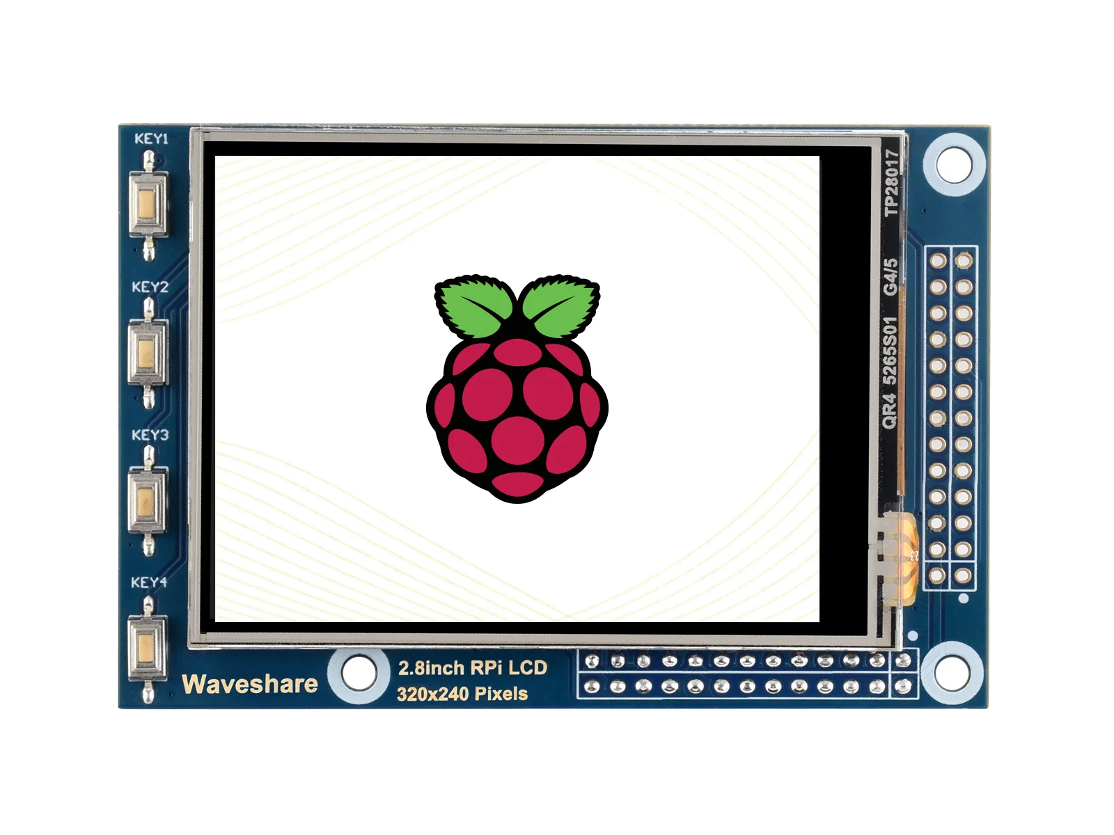 

2,8-дюймовый ЖК-дисплей RPi (A), 320x240, 2,8-дюймовый резистивный сенсорный TFT-экран, предназначенный для Raspberry Pi