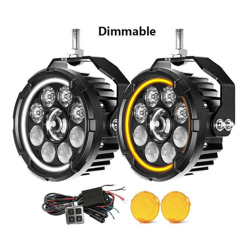 Nieuwste High Power 110 W Koplampen Motorfiets Led Lamp DRL Dimbare Spotlight Extra Verlichting Voor ADV BMW GS 1250 Adventure