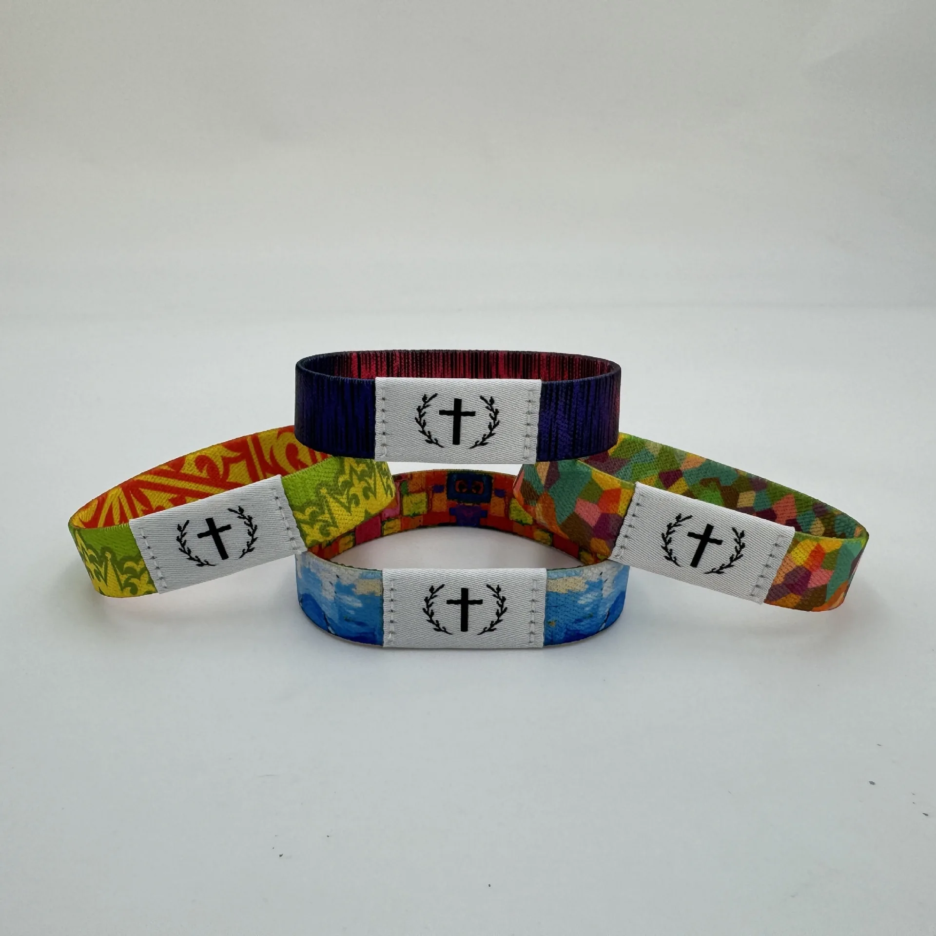 

Elastic Bible Bracelet Waterproof Smart Sensor Religious Bracelets Creative Wearable Bible Verses Wristbands With NFC