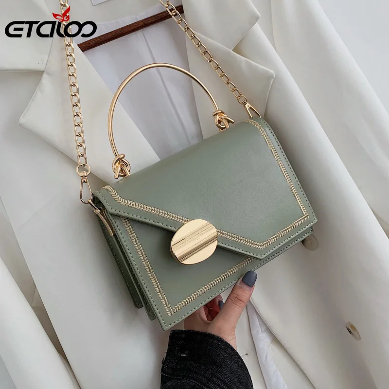 Women Bags PU Leather chain design Crossbody Bags Women Small Chain Handbag small bag Hand Bag Ladies Designer Evening Bags