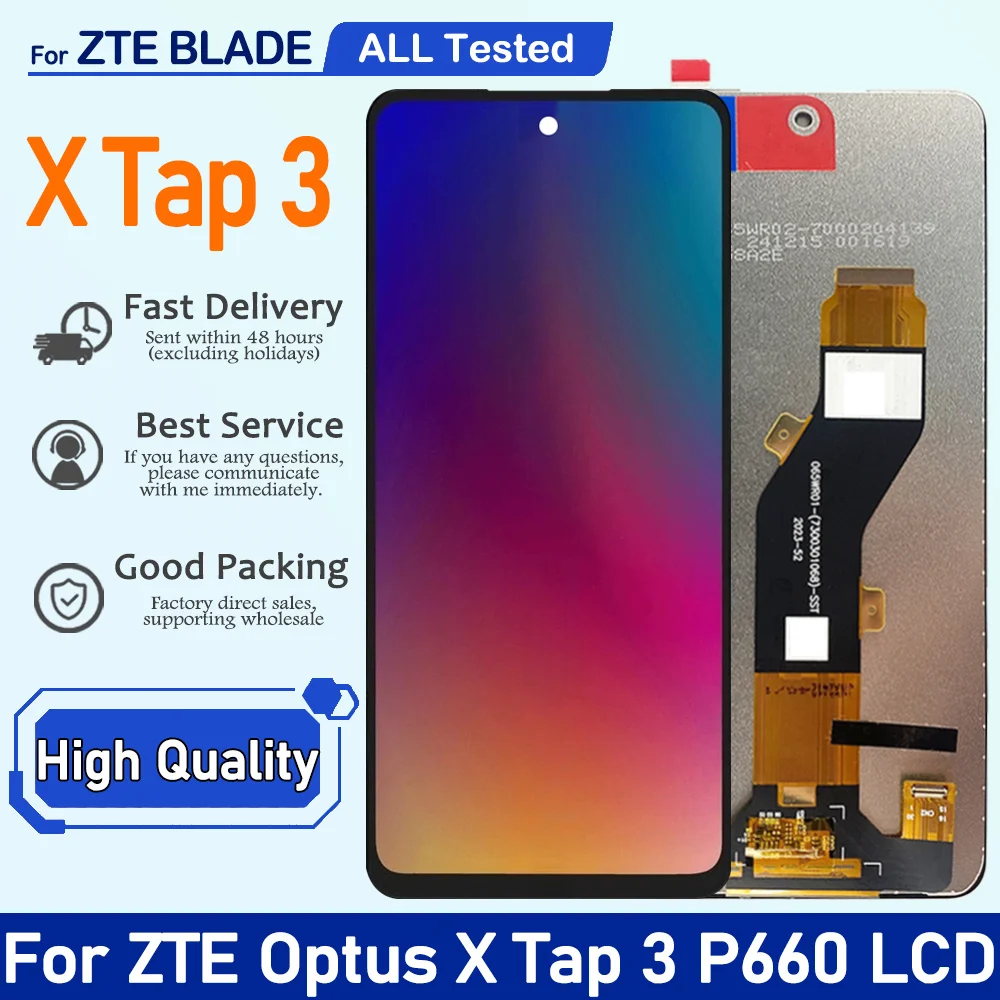 LCD IPS da 6,6 pollici per ZTE Optus X tap 3 P660 Touch Screen Display LCD Combo Assemblea Touch Panel Screen