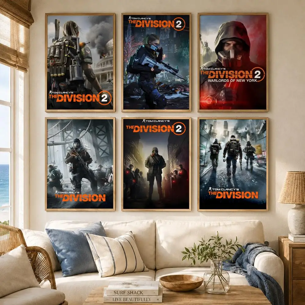 Game T-Tom Clancys The Division Poster Versatile HD Waterproof Wall Art Self-Adhesive Decor for Any Space Ideal Gift view 2